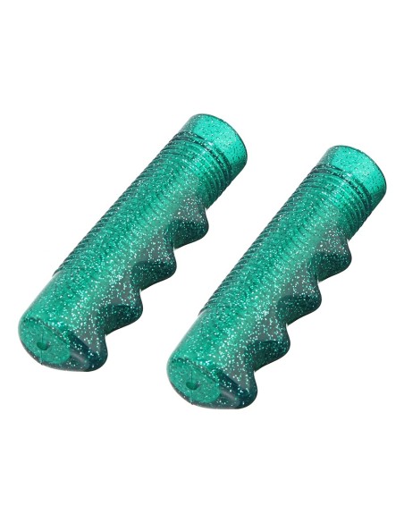 Lowrider Grips 7/8 long 115mm Sparkle/Green.